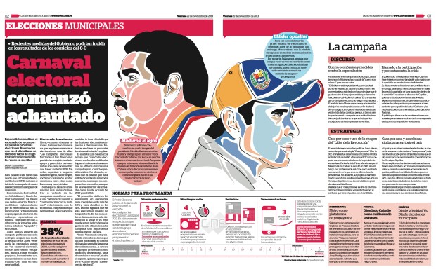 Carnaval electoral comenzó achantado /noviembre 22 de 2013/ Entrevista a Justo Morao por Zandy Aliendres del diario 2001