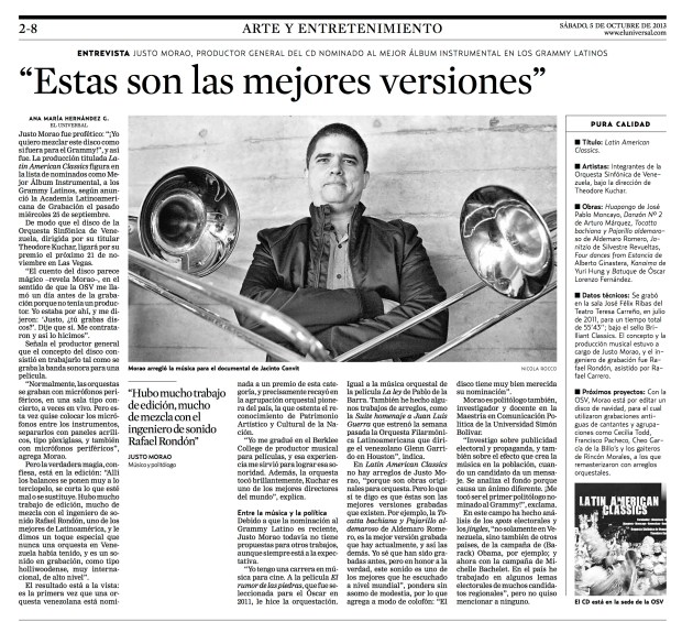 Justo Morao El Universal